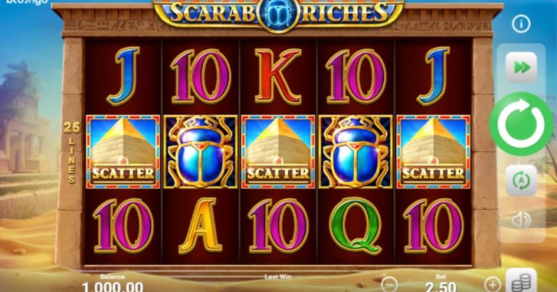 Play in Scarab Riches slot online from Booongo for free now | www.kennycook.net